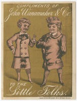 [John Wanamaker & Co. unidentified location trade cards]