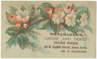 [Wanamaker's Dining Rooms trade cards]