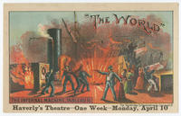 [Haverly's Theatre, "The World," trade cards]