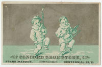 Concord shoe store, Frank Marden, Centennial bl'k.