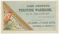 John Griffeth, furniture warerooms, 119 N. Second St., Philadelphia, Pa.