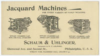Schaum & Uhlinger, successors to W.P. Uhlinger, Glenwood Ave. and Second St., Philadelphia, U.S.A.