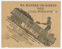 Bought of John Hays & Co., miners and dealers in all kinds of hard and soft coal and coke. Office and dock: C. & P. R'y coal pier and 9 Prospect St. Cleveland, Ohio.