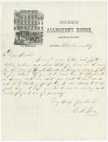 Abraham Lincoln papers: Series 1. General Correspondence. 1833-1916: James  H. Hackett to Abraham Lincoln, Friday, March 20, 1863 (Sends book)