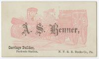 A. S. Renner, carriage builder, Perkasie Station, N.P.R.R. Bucks Co., Pa.