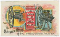 The Enterprise Mfg Co. of Pa. Philadelphia, Pa. U.S.A. Enterprise bone, shell, and corn mills.