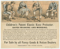 While using children's elastic knee protector.