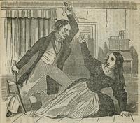 Lucian Hall murdering Mrs. Lavinia Bacon