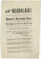 [Advertisements for proprietary medicines marketed by W. Gilmore & Son, of Pavilion, N.Y.]