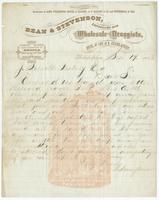 Bean & Stevenson, importers and wholesale druggists, store, 47 and 49 N. Second Street. Sole proprietors of angora, white lead, and color works! And royal spice mills.