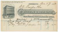 [Billheads of William B. Blanding, druggist, 54 & 58 Weybosset St., Providence, R.I.]