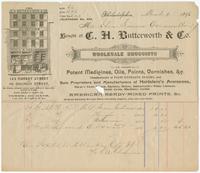 [Collection of business stationery of C.H. Butterworth & Co., wholesale druggists and dealers in paint, Philadelphia, Pa.]
