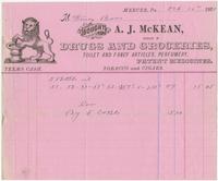 [Collection of billheads of pharmaceutical firms and related businesses, United States and United Kingdom, 1880-1898]