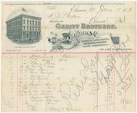 [Business stationery of Gerity Brothers, wholesale druggists, 126 Lake St. Cor. Carroll, Elmira, N.Y.