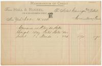 [Business stationery of Hall & Ruckel, importers and wholesale druggists, 218 & 220 Greenwich Street, New York]