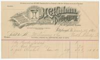 [Billheads of A. C. Henderson, wholesale druggist, No. 50 Seventh Avenue, Pittsburgh, Pa.]