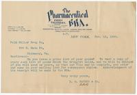 [Letterhead of The Pharmaceutical Era, D. C. Haynes & Co., publishers, New York]