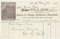 [Billheads of William F. Nick, apothecary, dealer in drugs, medicines, and chemicals, Erie, Pa.]