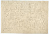 [Collection of samples of raised-letter line types for printing for the blind.]