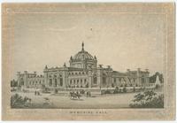 Memorial Hall. International Exhibition. Length 365 ft. Width 210 ft.