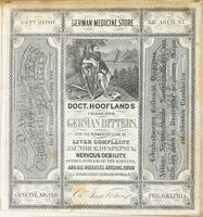 Doct. Hoofland's celebrated German bitters, for the permanent cure of liver complaint, jaundice, dyspepsia, nervous debility, asthma, disease of the kidneys, and all diseases arising from a disordered liver or stomach