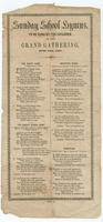 Sunday school hymns. To be sung by the children at the grand gathering, June 13th, 1868.
