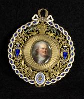 Benjamin Franklin portrait miniature pendant