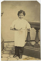 [African American serving boy]