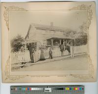 [African American family in front of their Pennsylvania residence]