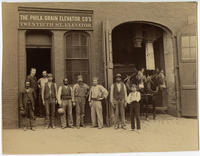 [Employees of the Philadelphia Grain Elevator Company's Twentieth Street elevator]