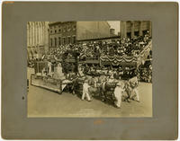 Founder's Week, Industrial Day, Oct. 7th 1908. Phila. Brewing Co.'s float. By courtesy of Philadelphia liquor dealers journal