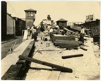 [Construction of railroad tracks in Philadelphia, September 6, 1922]