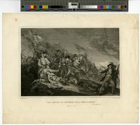 The battle at Bunker's Hill near Boston June 17, 1775