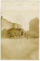 [Forrest Theatre during demolition for the construction of the Fidelity-Philadelphia Trust Company building, southeast corner of Broad and Walnut Streets, Philadelphia]