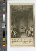 Der Congress erklart die 13 vereingten Staaten von Nord-America fur independent. am 4ten July 1776.