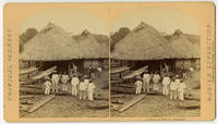 A group of natives, Chipigana. Tropical Scenery. Darien Expedition.