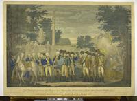 The British surrendering their arms to Gen. Washington after their defeat at York Town in Virginia October 1781