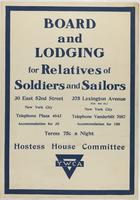 Board and Lodgings for Relatives of Soldiers and Sailors