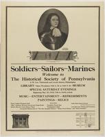 Soldiers--Sailors--Marines, Welcome to the Historical Society of Pennsylvania, Beginning May 25, 1918