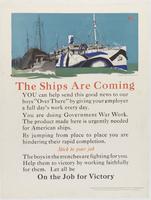 The Ships are Coming, Stick to your Job