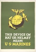 This Device on Hat or Helmet Mean U.S. Marines