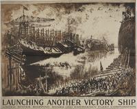 Launching Another Victory Ship, July 4, 1918