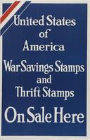 War Saving Stamps and Thrift Stamps On Sale Here