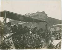 Mrs. Woodrow Wilson reviewing parade of women workers who were helping to win war