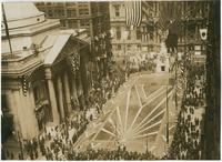Street Decoration in front of City Hall - During Victory Loan - World War [Third Liberty Loan Drive]