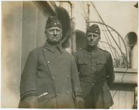 General Muir of 28th Division and Major C. Welcome home from overseas and World War