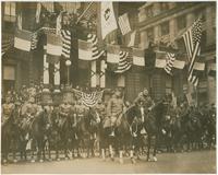 Officers of the 28th Division in front of Union League in Philadelphia, May 15, 1919