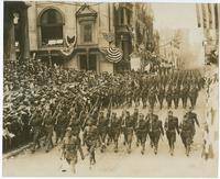 28th Division Parade - Marching down Chestnut Street, May 15, 1919
