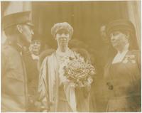 Queen Elizabeth of Belgium, Greeted by Mrs. Bayard Henry, Philadelphia, October 27, 1919