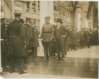 King Albert of Belgium and Mayor Smith in front of Independence Hall, October 27, 1919